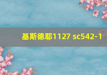 基斯德耶1127 sc542-1